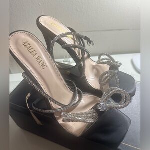 Diamond Bow High Heels